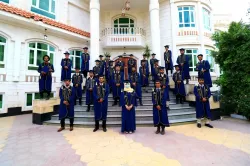 A student artistic ceremony for the graduation of the fourth batch of the Mechatronics Engineering Department, College of Engineering and Information Technology at the university, for the academic year 2020-2021.