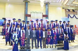 A student artistic ceremony for the graduation of the third batch of various departments in the Faculty of Engineering and Information Technology at the university