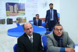 The conclusion of the discussion of graduation projects for students of the Civil Engineering Department at the Faculty of Engineering and Information Technology at the university