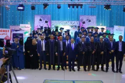 A student artistic ceremony for the graduation of the third batch of the Department of Dentistry at the Faculty of Medicine and Health Sciences at the university