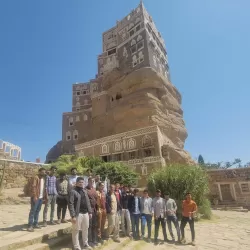 A scientific visit for students of the Department of Architecture, second level, to Dar Al-Hajar and a number of archaeological sites