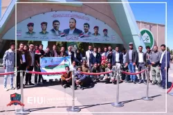 A student visit to the tomb of the martyr President Saleh Al-Sammad and the Kindergarten of the Martyrs in Al-Khamseen