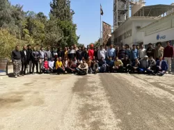 A scientific visit for the third level students of the Mechatronics Department to Amran Cement Factory